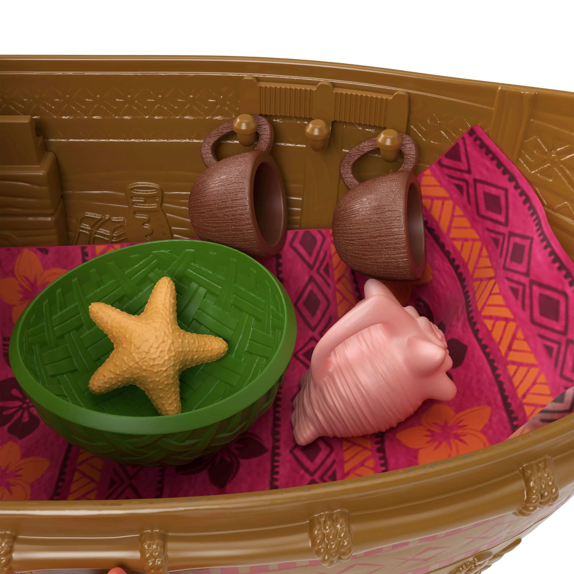 Mattel Disney Moana Ocean Voyager Canoe Floating Boat Playset