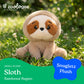 The Petting Zoo Sloth Stuffed Animal Plushie, Gifts for Kids, Snugletz Zoologee Plush Toy, 7 in