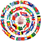100 Pcs World Toothpick Flags, Mini Stick Flags Cupcake Toppers World Soccer Cup Party Decoration Celebration Cocktail Food Cake Flags