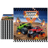 Monster Truck Birthday Decorations,40Pcs 6.5x6.5 Inch Monster Truck Napkins,Machines Jam Party Tableware Kit,Disposable Paper Napkins,for Kids Boys