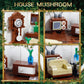 2233PCS Mushroom House Building Blocks Sets not Compatible with lego Size