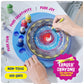 Dan&Darci Paint Vortex Spin Art Machine - Kids Art Kit for Boys & Girls Ages 6+, Motorized Spinner with Splash Guard, Metallic Paints & 20 Artboards