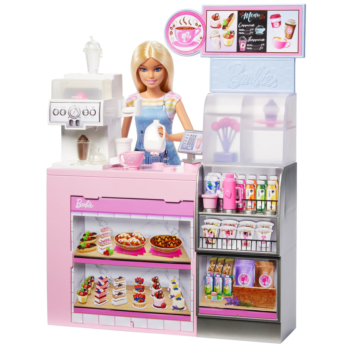 Barbie Coffee Shop Doll with Play Set and Accessories