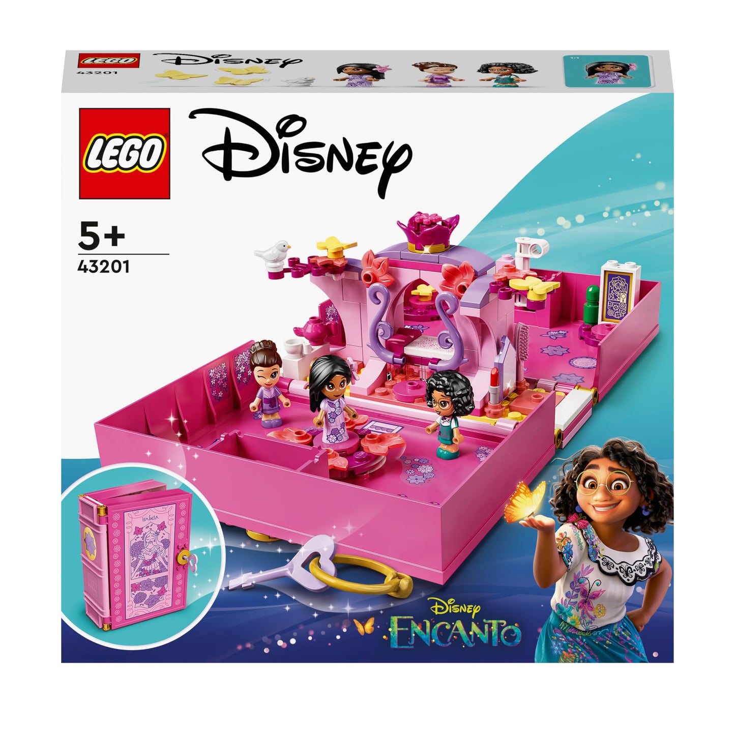 LEGO® Disney Isabela’s Magical Door 43201 Building Kit; Buildable Kids’ Toy with Lock and Key