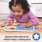 Melissa & Doug® Ms. Rachel™ Wooden Peek-a-Boo Jumbo Peg Puzzle, 4-Piece with Mirror, Toddler Toys for Boys and Girls Ages 1+ Years