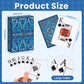 Playing Cards, Plastic Playing Cards Waterproof, Deck of Cards 2 Pack, Large Print Playing Card for Seniors Adults, Premium Poker Cards Set for Beach