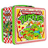 AQUARIUS Teenage Mutant Ninja Turtles Fun Box - TMNT Metal Storage Tin with Handle, Raised Embossed Art, Collectible Metal Tin Box, Case for Toys, &