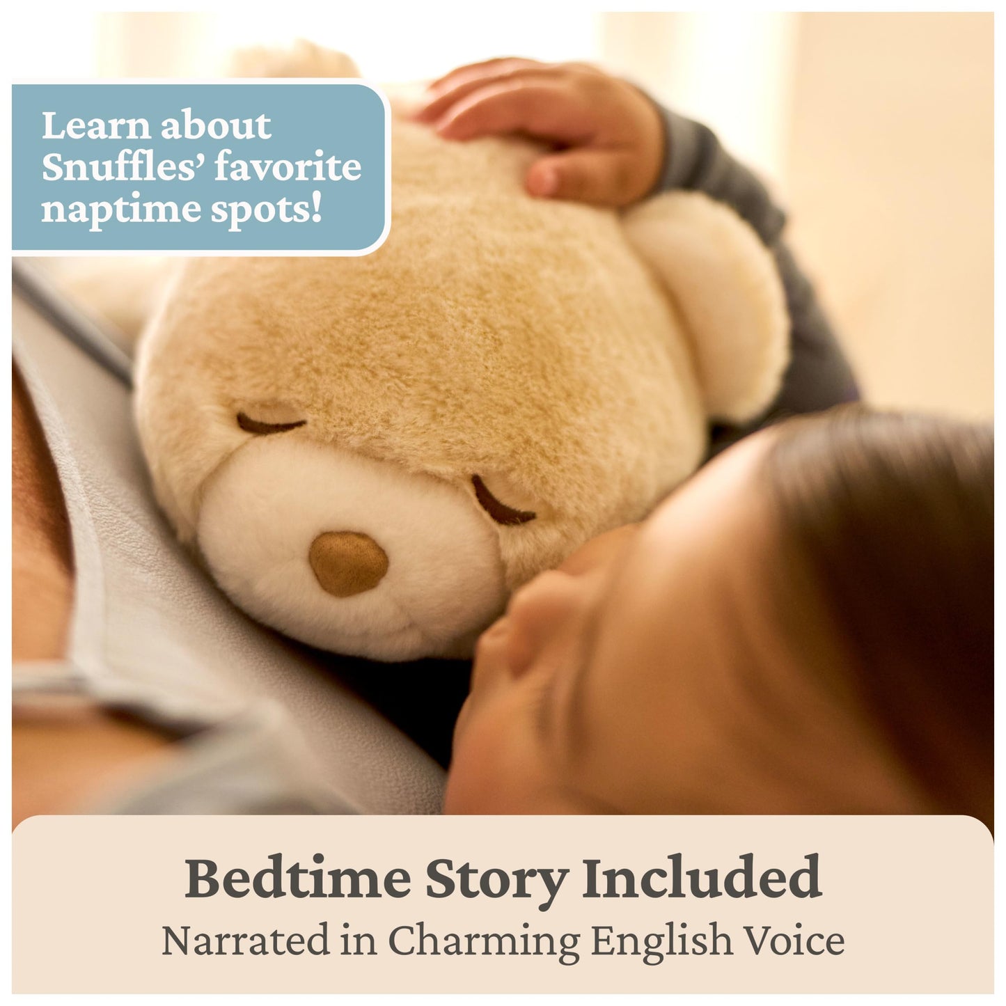 GUND Baby Snuffles Soother 9-Inch Teddy Bear Musical Toy and Sleep Aid