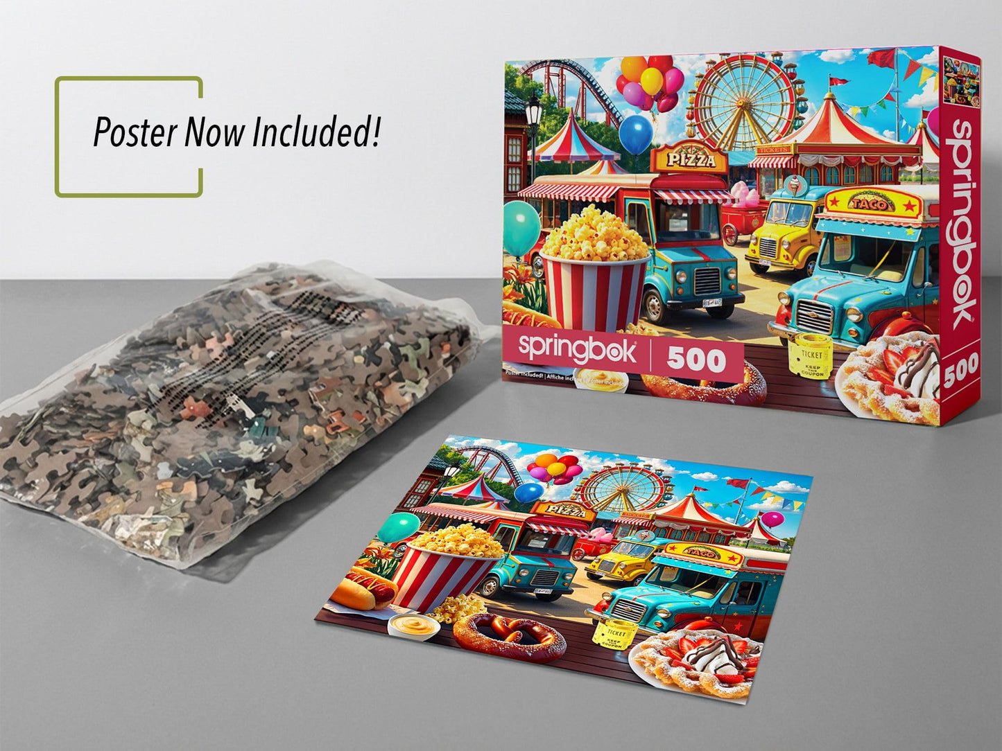 Springbok State Fair 500 Piece Carnival Jigsaw Puzzle for Adults