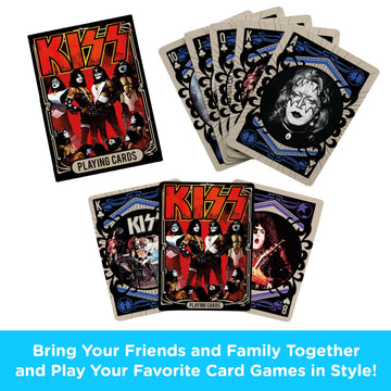 AQUARIUS KISS Playing Cards Standard Size - Themed Novelty Deck with 52 Unique Rock Band Designs - Collectible Merchandise Gift for Teens and Adults