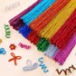 Eppingwin 1000pcs Pipe Cleaners, Glitter Pipe Cleaners Craft Supplies, 10 Colors Chenille Stems for DIY Arts Crafts Project