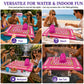 Meizinme Floating Mahjong Tile Set for Pool,160 American Mahjong Tiles Waterproof EVA Foam with Dice Storage Bag for Pool Party Beach Vacation Summer