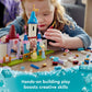 LEGO Disney Princess Creative Castles 43219, Castle Playset with Belle and Cinderella Mini-Dolls and Bricks Sorting Box, Travel Toys for Girls and