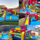 AKEYDIY Water Slide Bounce House,13×12.5ft Waterfall Waves Mega Water Slides Park |Inflatable Water Slide for Big Kids 8-12 &3-10,Large Pool,Blow Up