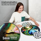 LEOGOR Wooden Puzzles for Adults 500 Pieces (18 x 17.8 in), Extra-Thick 5mm Round XL Wood Jigsaw, Yin Yang Puzzle, Unique Whimsical Pieces