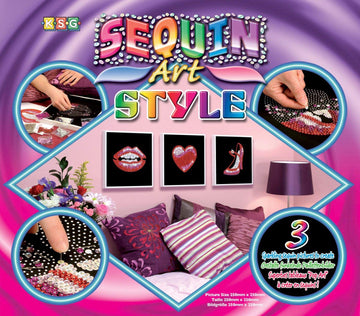 Sequin Art Style, Pop Art, Sparkling Arts and Crafts Picture Kit, Creative Crafts