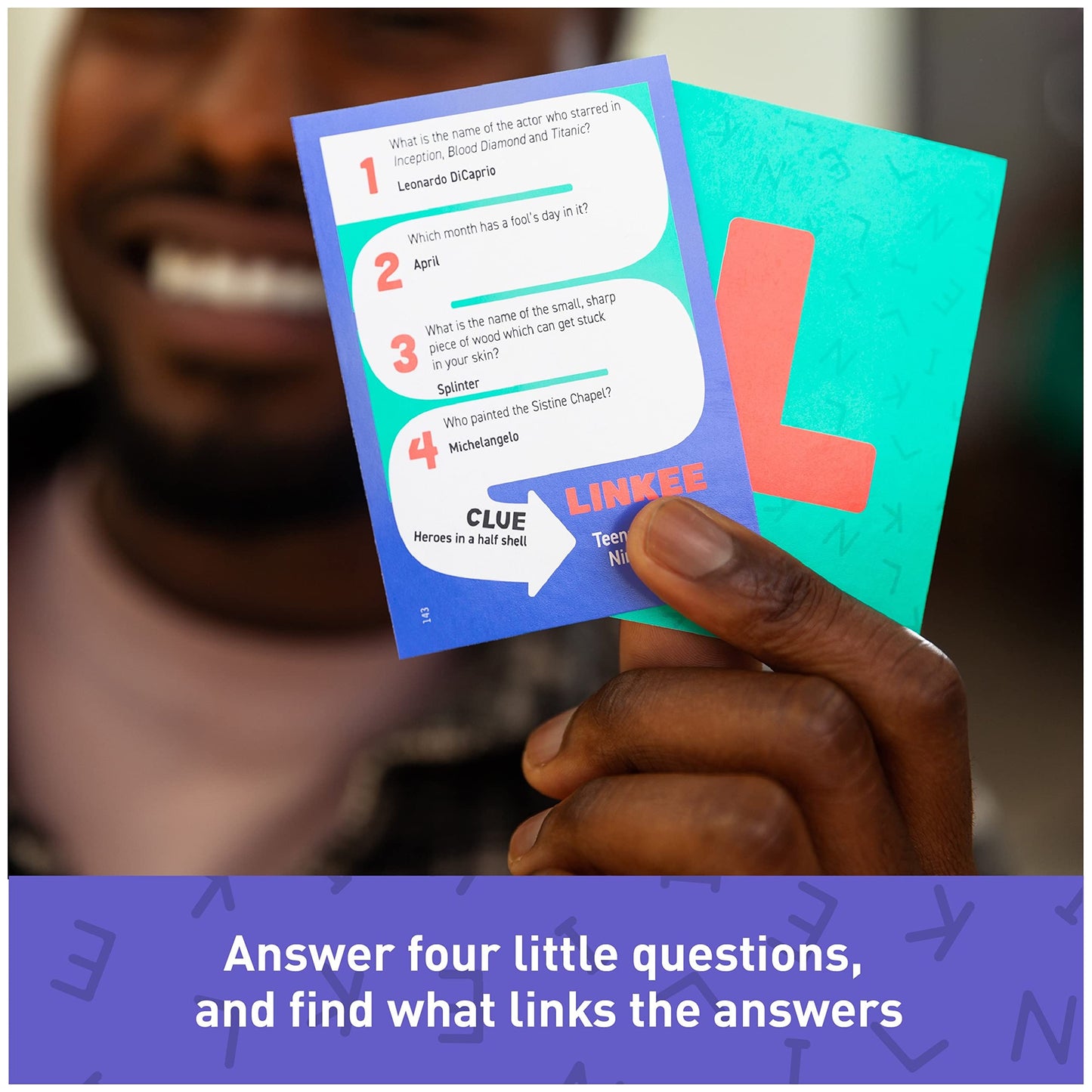 Linkee: Nick Jonas Edition: Family Quiz Board Game for Adults and Teens, Perfect For Family Game Night