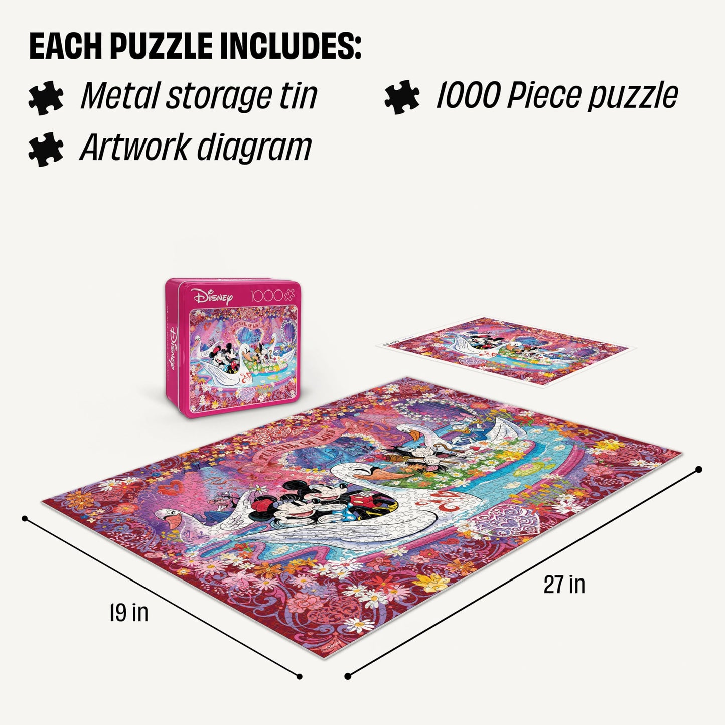 Buffalo Games - Disney Tunnel of Love - 1000 Piece Jigsaw Puzzle for Adults