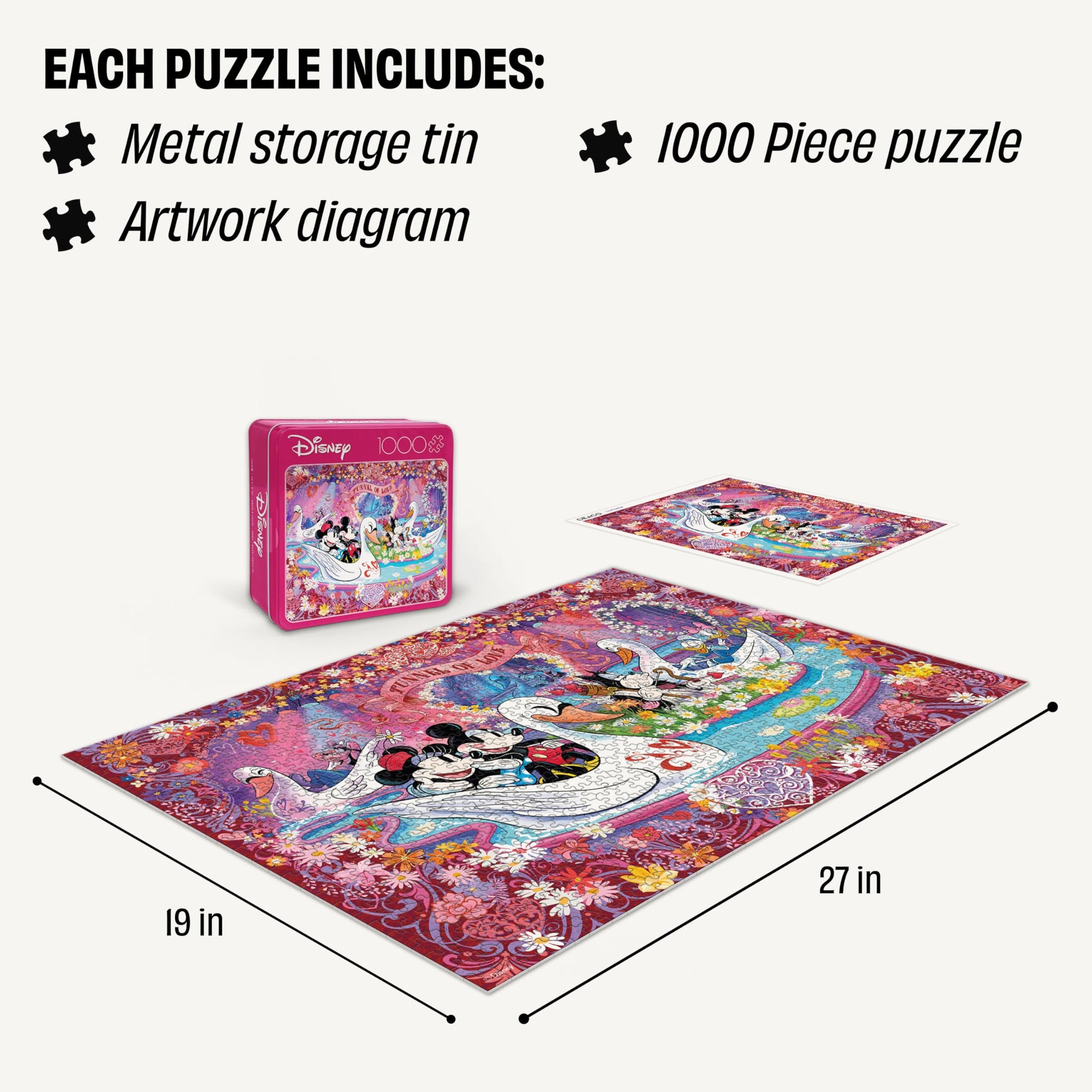 Buffalo Games - Disney Tunnel of Love - 1000 Piece Jigsaw Puzzle for Adults