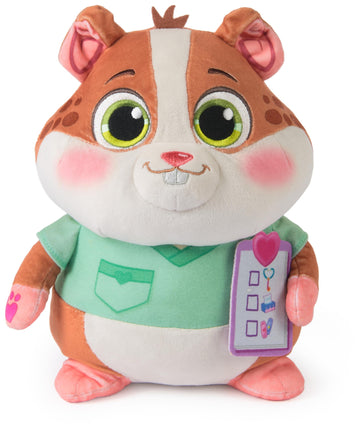 Vida The Vet, Popcorn Talking Plush Toy, 9-Inch Tall Electronic Stuffed Animal with Soft Fur, Music & Phrases Kids Toys for Girls & Boys Ages 3 and up