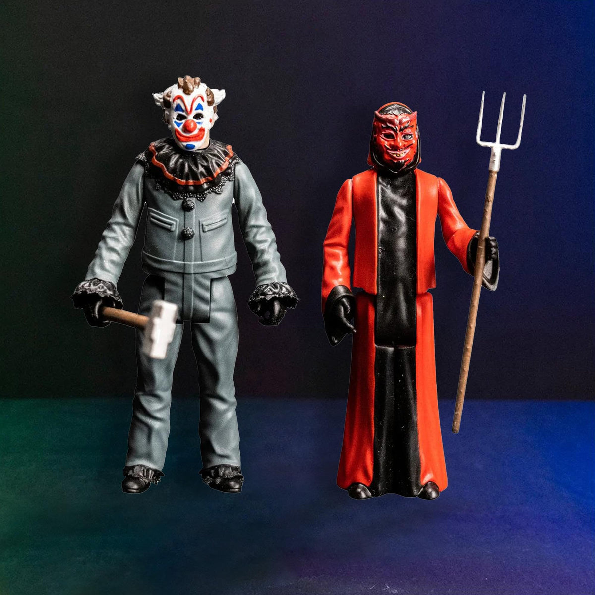 Trick Or Treat Studios Haunt 3.75 Inch Action Figure 2-Pack | Clown & Devil