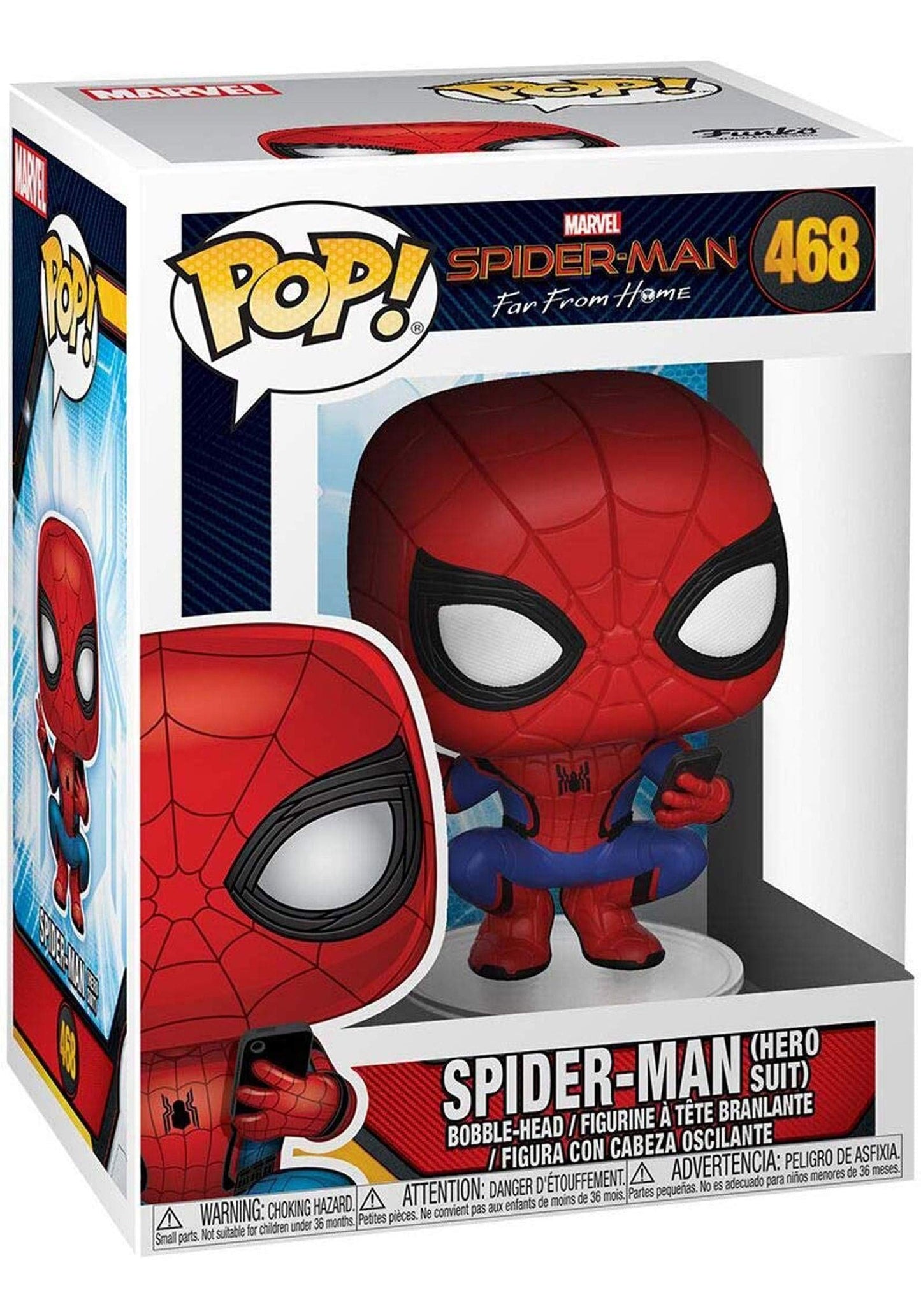 Funko Pop! Marvel: Spider-Man Far from Home - Spider-Man Hero Suit, Multicolor, Standard