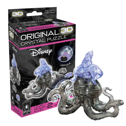 Disney Ursula Crystal 3D Puzzle, 44-Piece Brain Teaser, Ages 12+