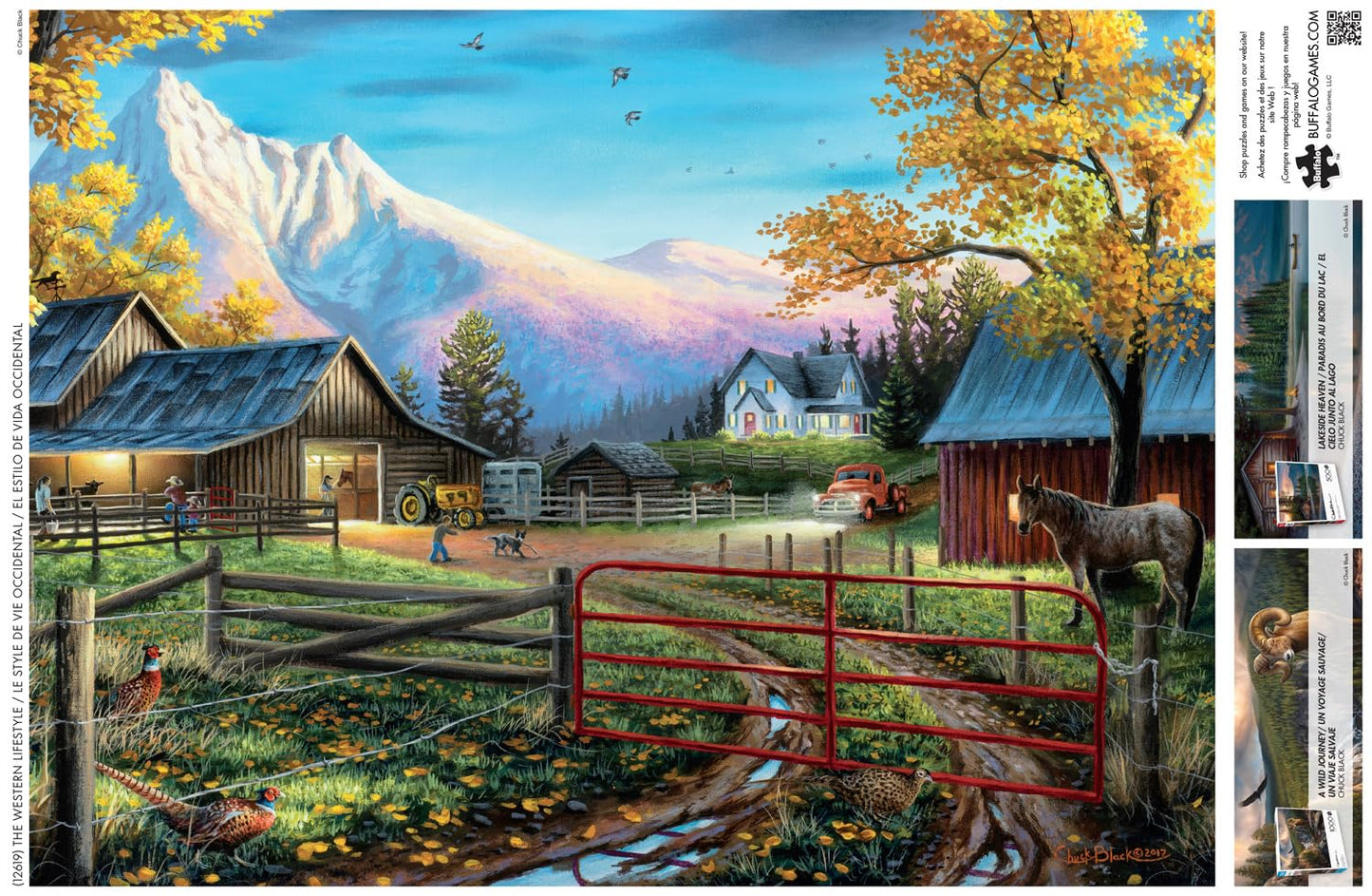 Buffalo Games Charles Black,Western Lifestyle,1000 Piece Puzzle for Adults