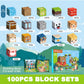 Crifeton Magnetic Blocks 100 PCS Magnetic Building Blocks, 3+ STEM Montessori Sensory Toys, Magnetic Cube for for 3 4 5 6 7 8 9 10 11 12 8-12 Years