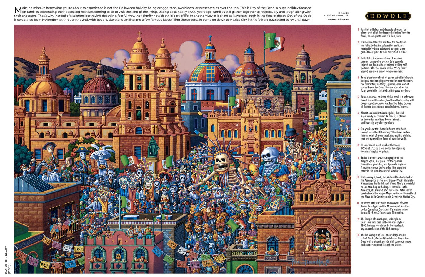 Buffalo Games - Eric Dowdle Day of the Dead - 1000 Piece Puzzle for Adults