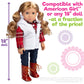 Fall & Winter Hiking Outfit for 18-Inch Dolls - 4-Piece Adventure Set Includes Puffy Vest, Long Sleeve Flannel Shirt, Leggings, and Hiking Boots