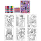 Innovative Designs Trolls Activity Egg Craft Kit | Coloring Pages | Stickers | Markers | Crayons,Purple