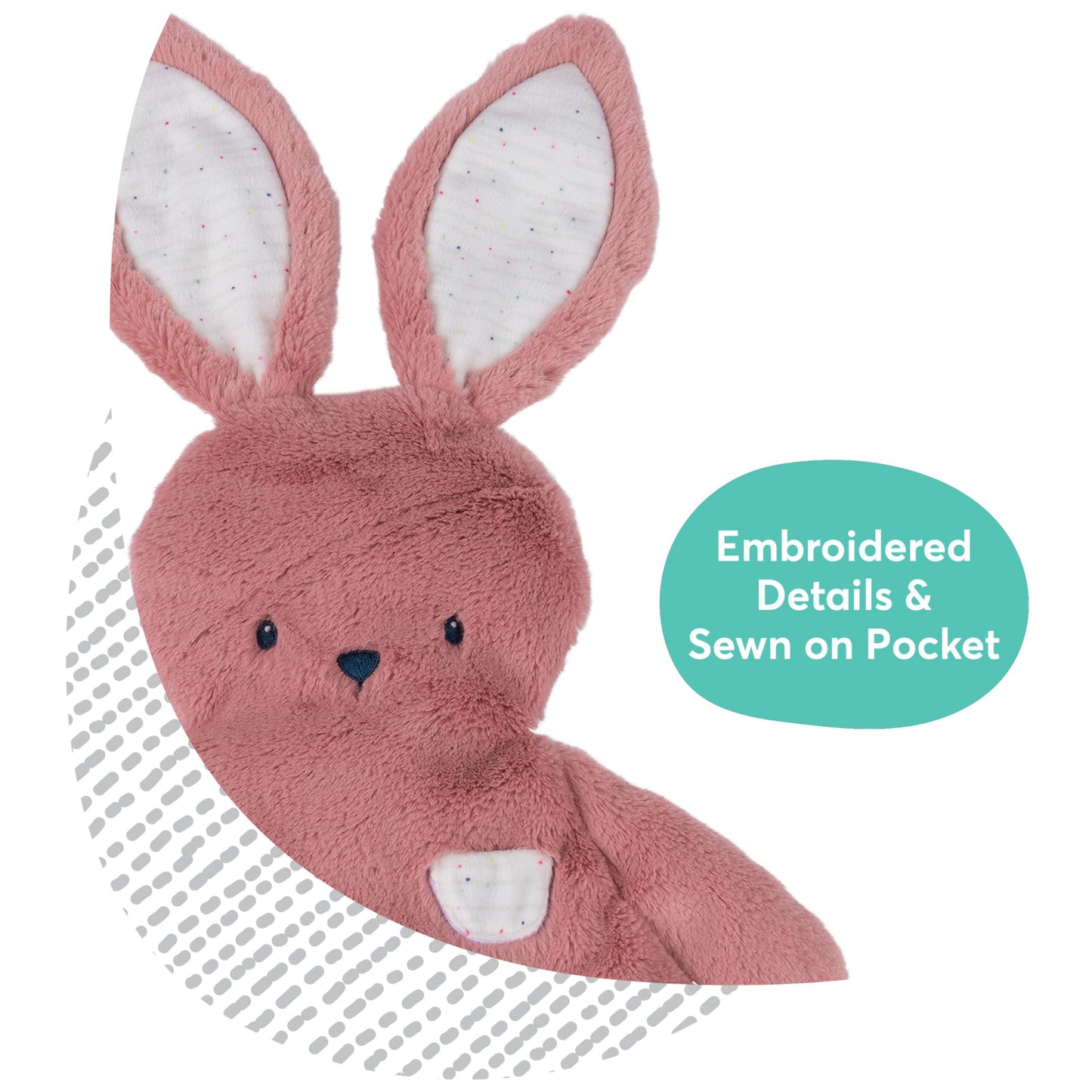 GUND Baby Oh So Snuggly Bunny 14-Inch Plush Lovey Blanket for Ages 0+