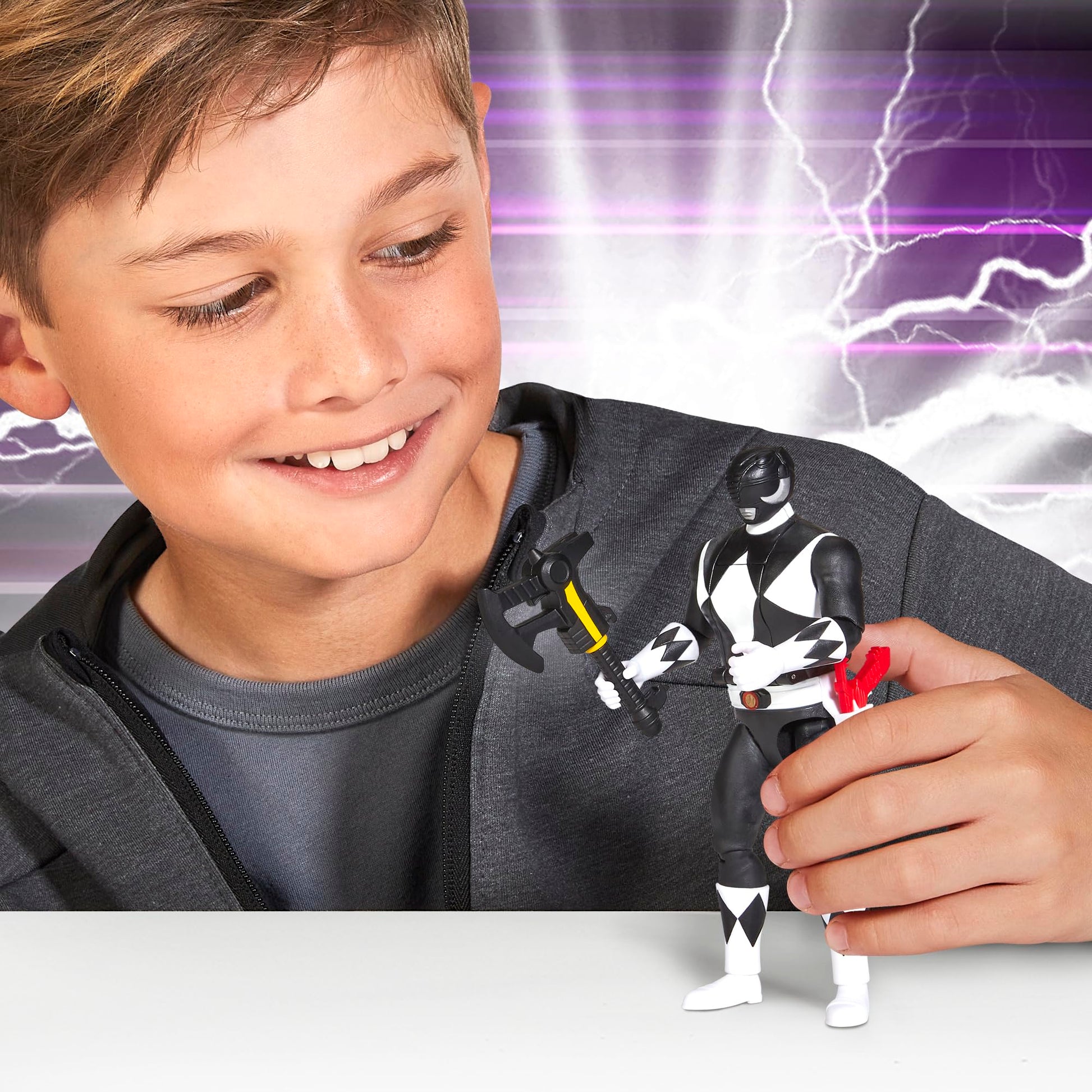 Power Rangers Mighty Morphin Re-Ignition - Auto-Morphin Black Ranger Action Figure by Playmates Toys
