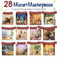 LITTLE MAESTRO Discover Mozart - 28 Timeless Masterpieces, Musical Books for Toddlers, 28-Button Music Book, Musical Toys for Toddlers 1-3