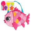 Stephen Joseph Travel Friendly 6 Piece Beach Play Set, Bag with Sand Toys for Toddlers and Kids, Pink Fish