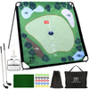Parkway Play Sticky Golf Chipping Game Set 6x6 ft Metal Frame, Backyard Target Game, 2 Clubs, 25 Sticky Balls, Turf Mat, Indoor Outdoor Yard Sport