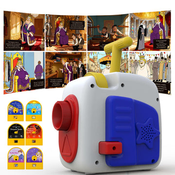Story Projector for Kids,4K HD Book Projector with 48 Stories Audio Play & 9 White Noise,Toddler Night Light Bedtime Story Machine,Early Learning