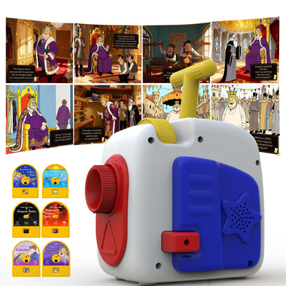 Story Projector for Kids,4K HD Book Projector with 48 Stories Audio Play & 9 White Noise,Toddler Night Light Bedtime Story Machine,Early Learning