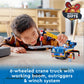 Lego 60324 City Off-Road Crane, Crane and Truck Toy with Hooks, Buildable Vehicle Toy for Boys and Girls from 7 Years, Gift for Children and Fans