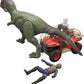 Mattel Jurassic World Pack with Vehicle, Human & Dinosaur Action Figure, Capture Claw ATV Pack, Catch & Launch Storytelling Features