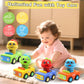 Pbooo Toy Cars for Toddlers, Press and Go Animal Cars, Baby Toy Set