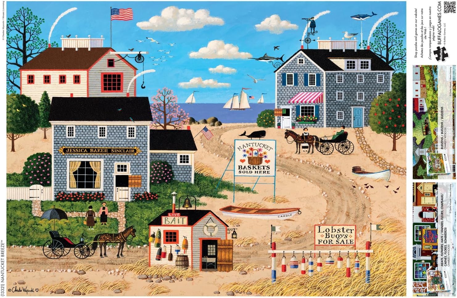 Buffalo Games - Charles Wysocki Nantucket - 1000 Piece Puzzle for Adults