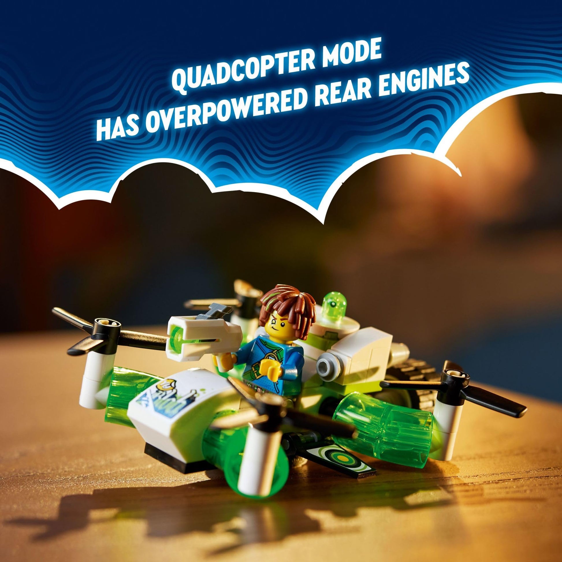 LEGO DREAMZzz Mateo’s Off-Road Car Toy, Kids can Build a Dune Buggy Toy or Quadcopter, Includes Mateo Action Figure and Other Characters from The TV