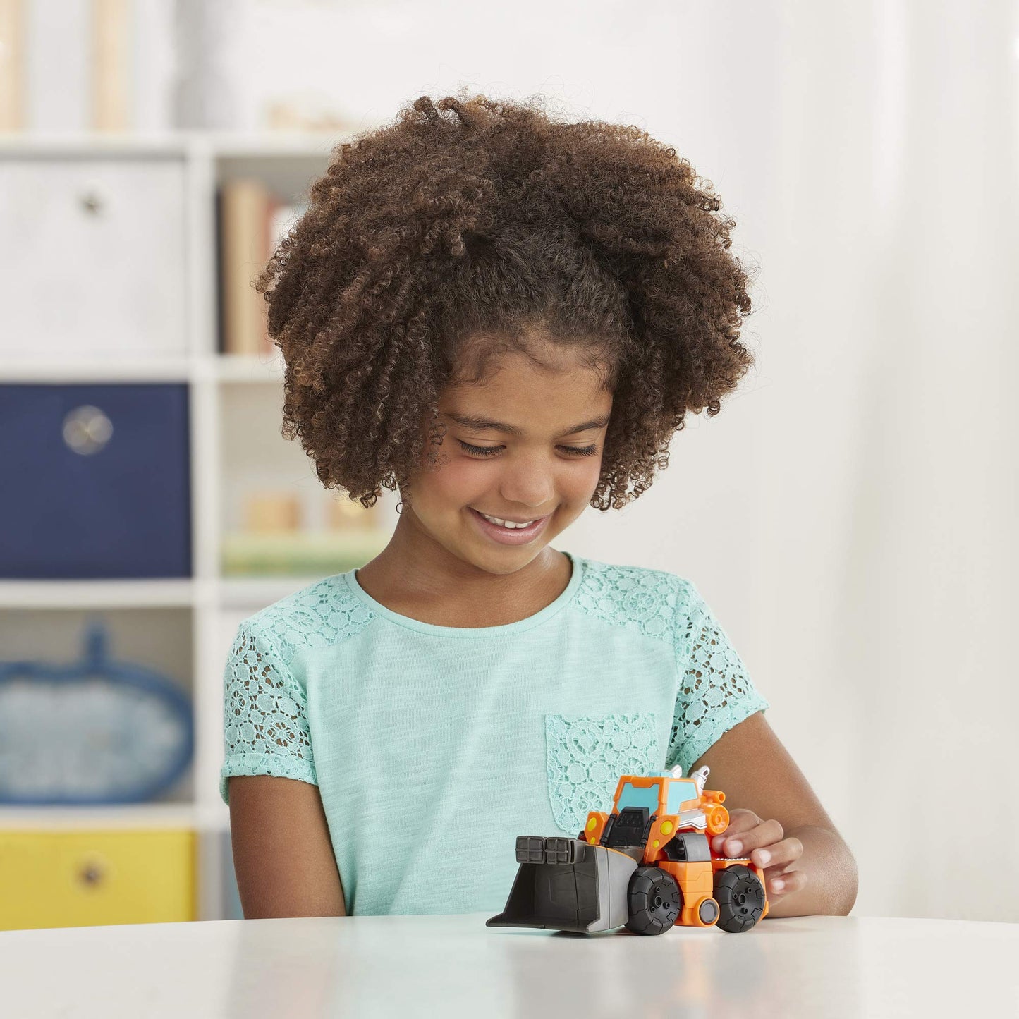 Transformers Playskool Heroes Rescue Bots Academy Wedge The Construction-Bot Converting Toy Robot, 6-Inch Collectible Action Figure for Kids Ages 3