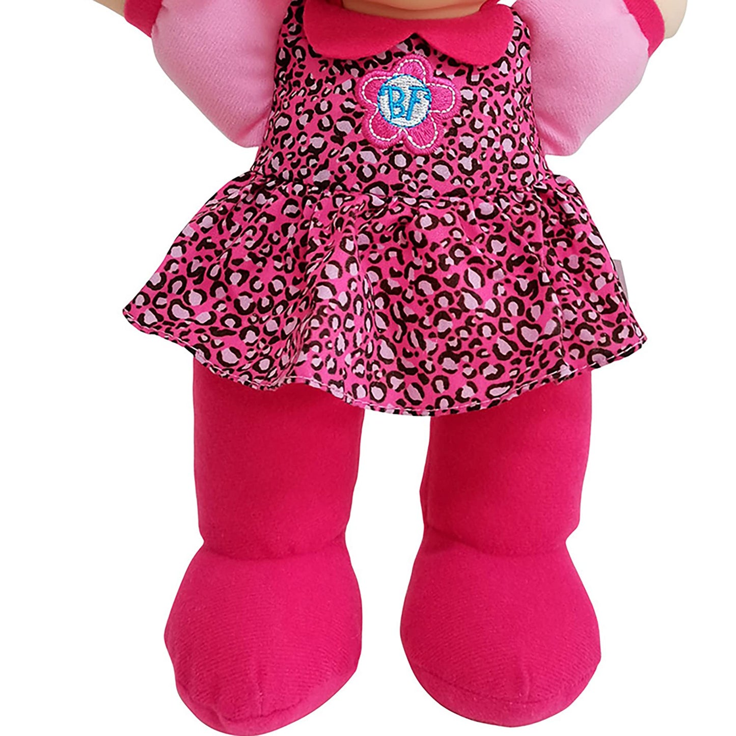 Baby's First Soft & Cuddly Baby Kisses Doll - Dressed in Print Top and Leggings - Press her Tummy for a Sweet Kisses Sounds and Says I Love You