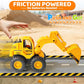 Beestech Construction Toys, Friction Powered Excavator Loader Truck Vehicles, Beach Sand Sandbox Toys for 3, 4, 5 Years Old Boys Kids Girls (2 Pack)
