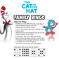 Aquarius Cat in the Hat Family Bingo Game - Officially Licensed Dr Seuss Party Game for Kids and Adults Ages 8+, 2-18 Players - Classroom Gift