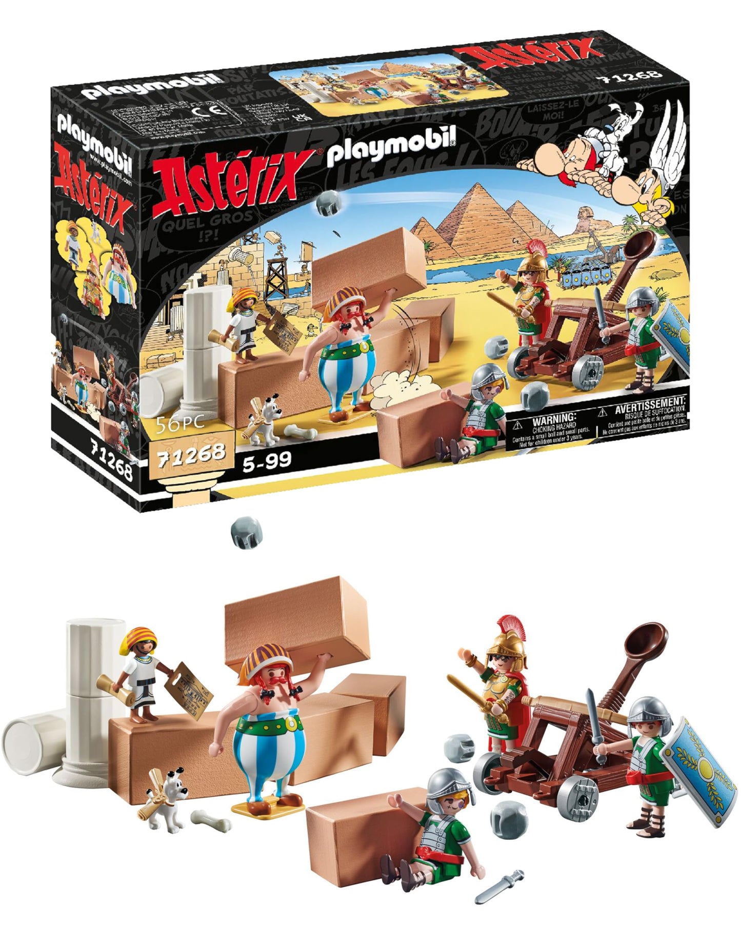 Playmobil 71268 Asterix: Numerobis and The Battle of The Palace - with Five Characters and Accessories - The Adventures of Obelix - History