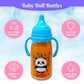 Baby Doll Bottles with Magic Disappearing Milk & Juice Playset, 6pc Pretend Baby Doll Accessories Set 4 Doll Feeding Toy Bottles and 2 Pacifiers